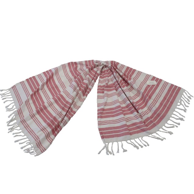 Πετσέτα Θαλάσσης Παρεό ΚΟΜΒΟΣ δύο όψεων Κόκκινο...