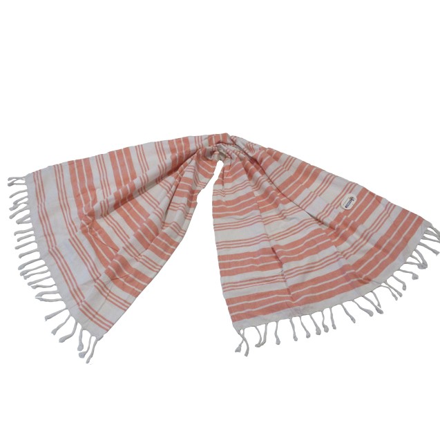 Πετσέτα Θαλάσσης Παρεό ΚΟΜΒΟΣ δύο όψεων Σομόν...