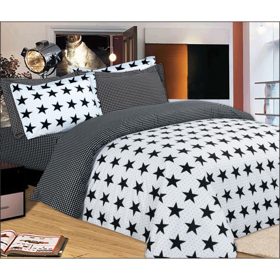 Σετ Κουβερλί Le Blanc Premium Υπέρδιπλο Star Oxford 220x240