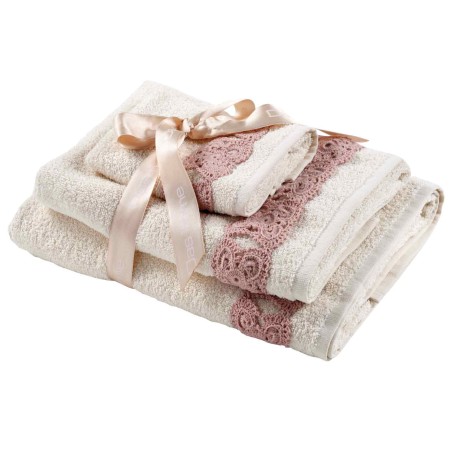 Σετ Πετσέτες 3 Τεμαχίων Das Home Daily 0733 Εκρού