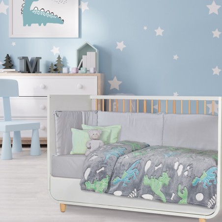 Κουβέρτα Fleece Φωσφοριζέ Κούνιας Das Baby Relax 4865 110x150
