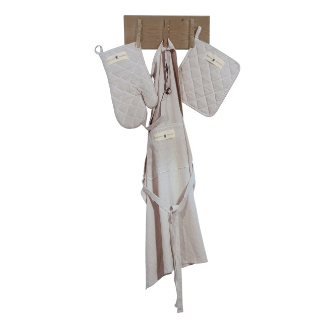 Σετ Κουζίνας 3 Τεμαχίων (Ποδιά-Γάντι-Πιάστρα)...