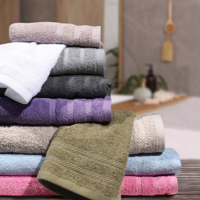 Πετσέτα Μπάνιου Das Home Happy 1230 Λευκό 70x140