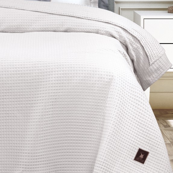 Κουβέρτα Πικέ Μονή Greenwich Polo Club 3453 Λευκό 160x240