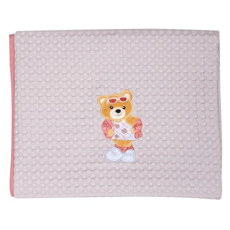 Κουβέρτα Πικέ Κούνιας Greenwich Polo Club 110x150 8843 Λιλά- Ροδί