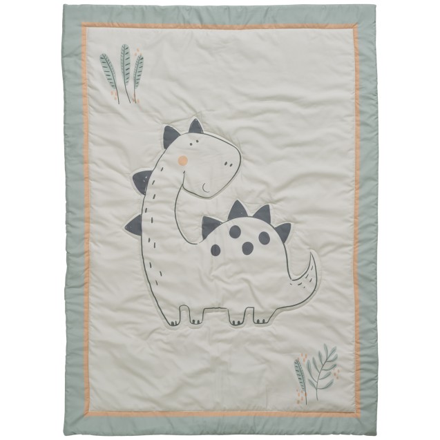 Κουβερλί Das Baby Fun 4879 Γκρι- Πράσινο- Σομόν...