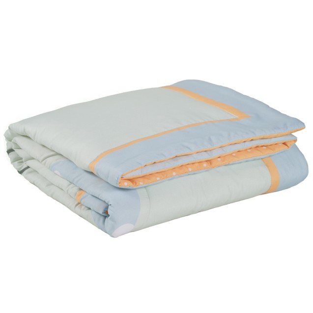 Κουβερλί Das Baby Fun 4880 Γαλάζιο- Κίτρινο-...