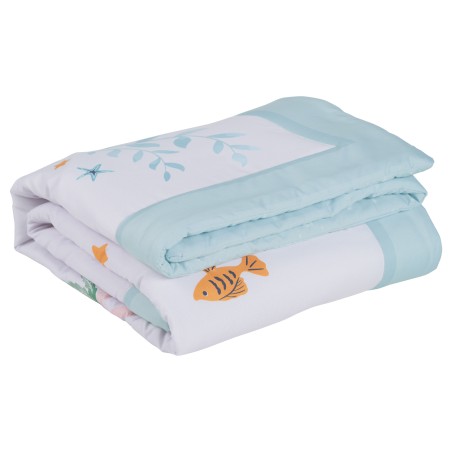 Κουβερλί Das Baby Fun 4876 Λιλά- Μέντα- Ροζ 110x150