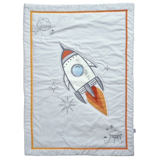 Κουβερλί Das Baby Fun 4877 Γκρι- Κίτρινο- Μπλε...