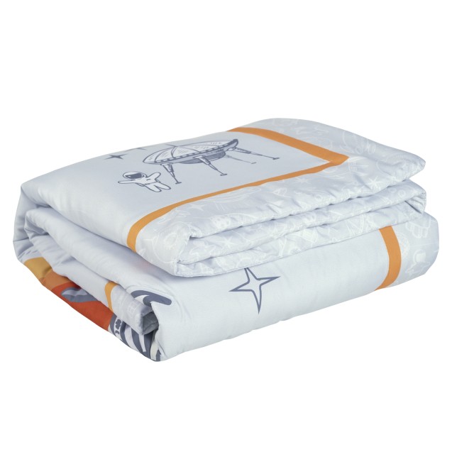 Κουβερλί Das Baby Fun 4877 Γκρι- Κίτρινο- Μπλε...