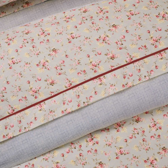 Σετ Σεντόνια Μονά 3 Τεμαχίων Das Home Happy 9619 Γκρι-...