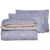 Σετ Σεντόνια Μονά με Λάστιχο 3 Τεμαχίων Das Home Casual 5416 Λιλά- Μαύρο- Μπεζ 120x200+35