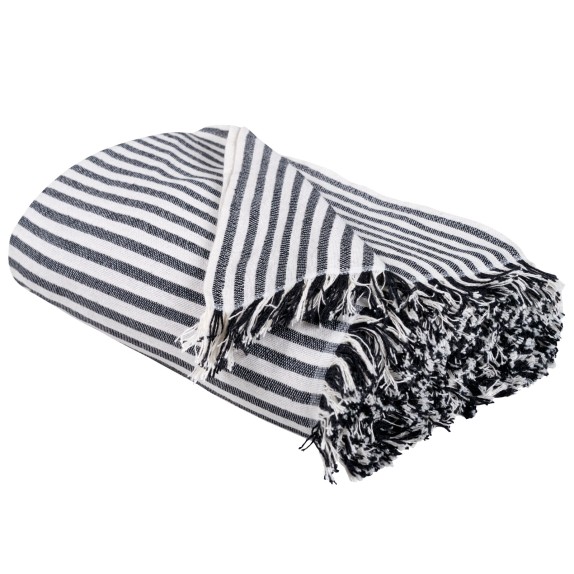 Ριχτάρι Διθέσιου Das Home 180Χ250 0253 Εκρού- Μαύρο