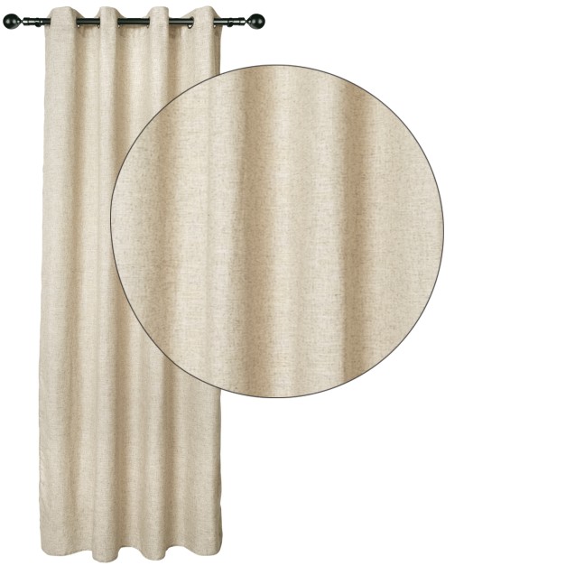 Κουρτίνα Με Κρίκους Das Home 140Χ270 2250 Μπεζ