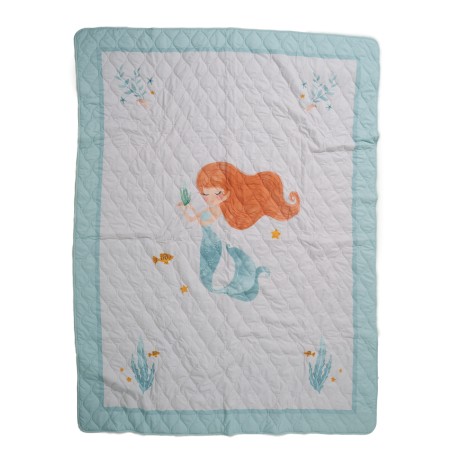 Παιδικό Κουβερλί Μονό Das Kids 4876 Λιλά- Μέντα- Ροζ 160x220