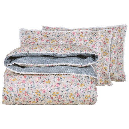 Κουβερλί Υπέρδιπλο Das Home Prestige 1681 Κοραλλί- Μπεζ- Πετρόλ 220x240