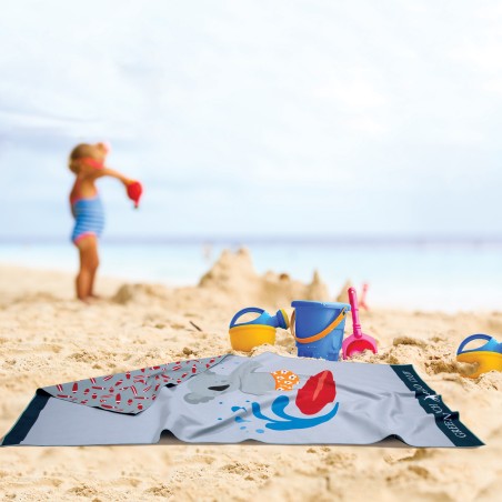 Πετσέτα Θαλάσσης Greenwich Polo Club 70x140 3882 Κίτρινο- Λευκό- Μπλε