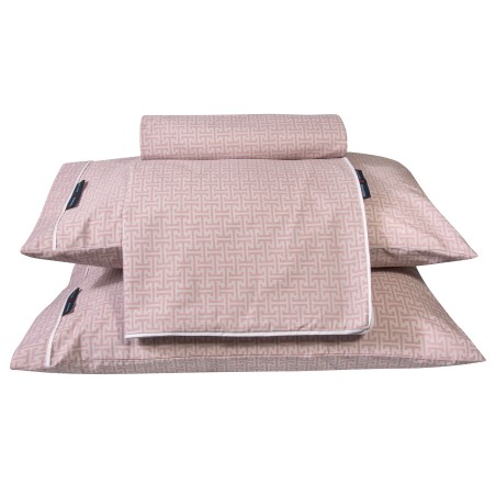 Σετ Σεντόνια Υπέρδιπλα 4 Τεμαχίων Greenwich Polo Club 2185 Nude- Ροζ 240x260