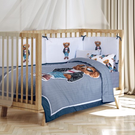 Πάντα Κούνιας Greenwich Polo Club 8838 Λευκό- Μαύρο- Μπλε 45x195