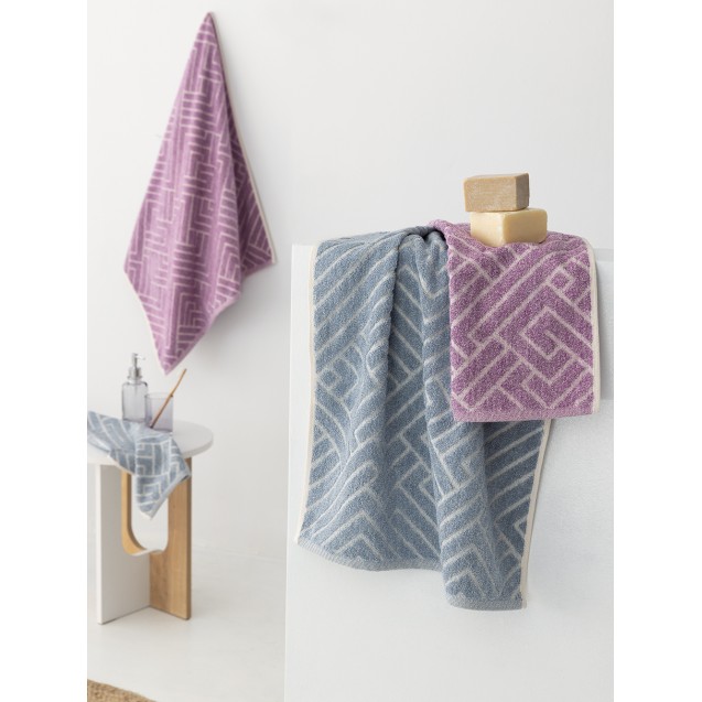 Πετσέτα Προσώπου Palamaiki 50X90 Ranon Denim