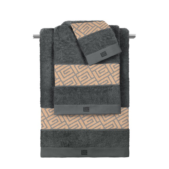 Σετ Πετσέτες 3 Τεμαχίων Guy Laroche Occio Grey - Anthracite