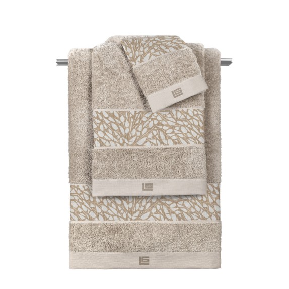 Σετ Πετσέτες 3 Τεμαχίων Guy Laroche Root Natural