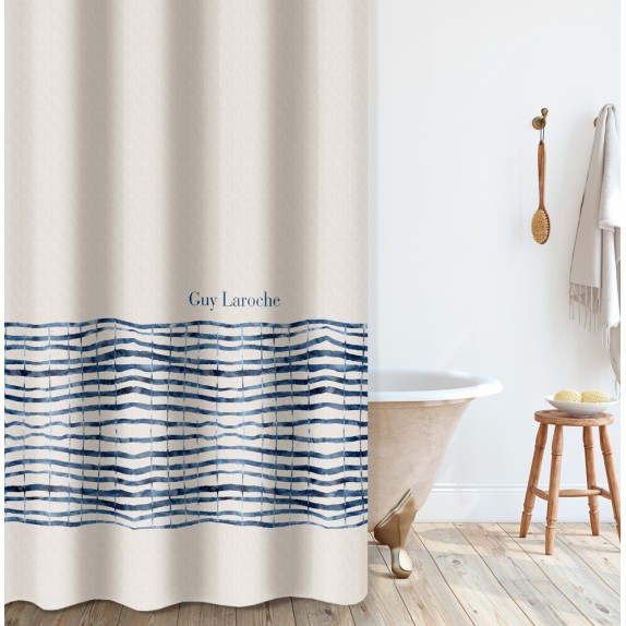 Κουρτίνα Μπάνιου Guy Laroche Azzam Denim 240x185