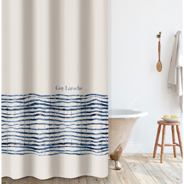 Κουρτίνα Μπάνιου Guy Laroche Azzam Denim 240x185