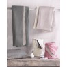Σετ Κουβερλί Υπέρδιπλο 3 Τεμαχίων Rythmos Allure Εκρου-Γκρι 220x240