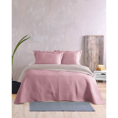 Σετ Κουβερλί Ημίδιπλο 2 Τεμαχίων Rythmos Allure Σαπιο Μηλο-Μπεζ 160x240