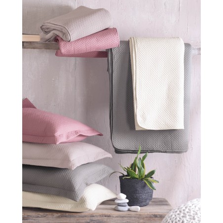 Σετ Κουβερλί King Size 3 Τεμαχίων Rythmos Allure Μπεζ 240x250