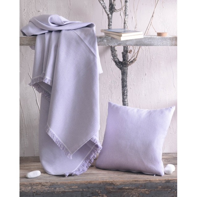 Μαξιλαροθήκη Διακόσμησης Rythmos Utopia Λιλα 40x40