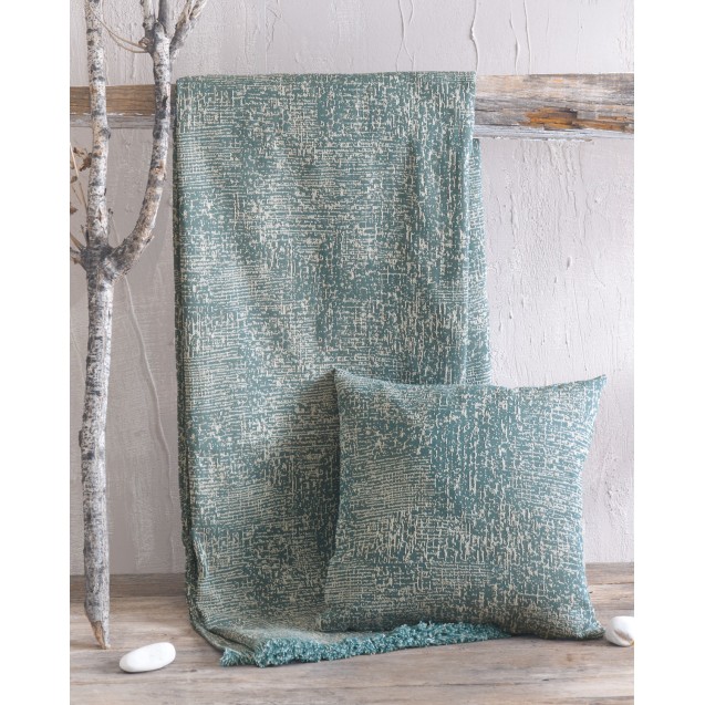 Μαξιλαροθήκη Διακόσμησης Rythmos Canda Πετρολ...