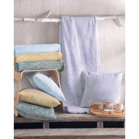 Μαξιλαροθήκη Διακόσμησης Rythmos Canda Γαλαζιο 40x40