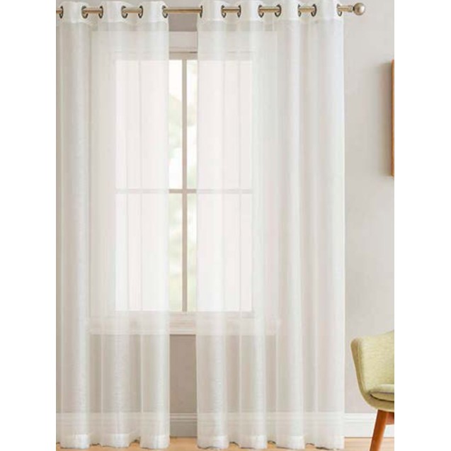 Κουρτίνα Με Τρουκς Palamaiki 140x260 BELE WHITE