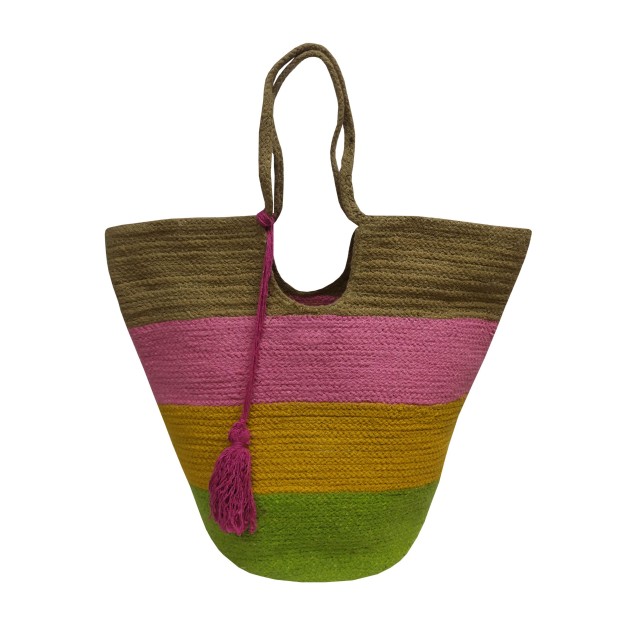 Τσάντα Θαλάσσης ΚΟΜΒΟΣ 100% Βαμβάκι Multicolor...