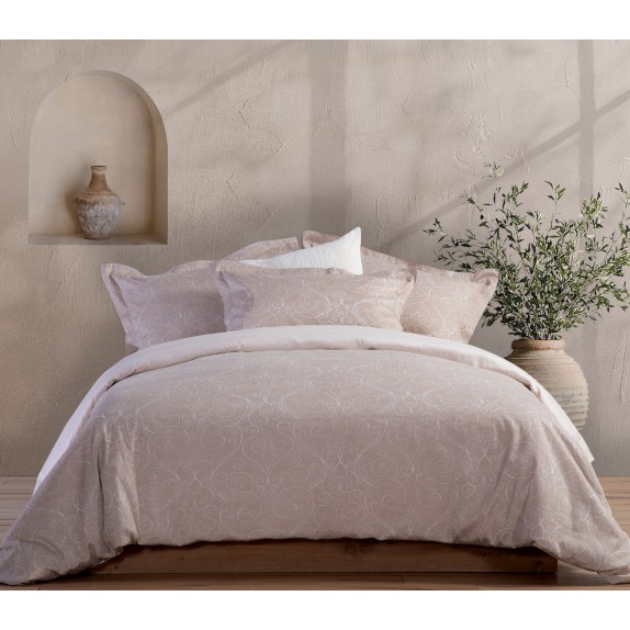 Σετ Παπλωματοθήκη Υπέρδιπλη Nef-Nef Vital Beige 240x230