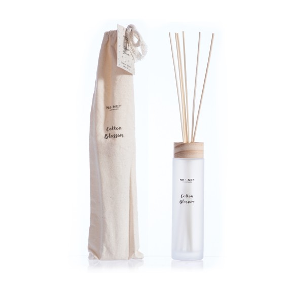 Αρωματικό Χώρου Nef-Nef Me Στικς Cotton Blossom 200ml White