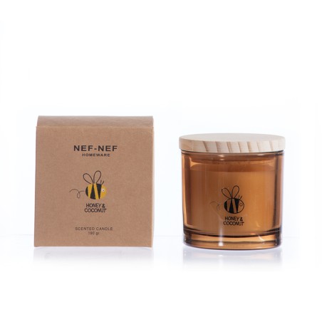 Αρωματικό Κερί Nef-Nef Honey Coconut 190gr Brown