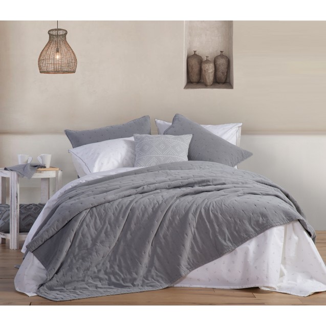 Κουβερλί Υπέρδιπλο Nef-Nef Eydis 230x240 Grey