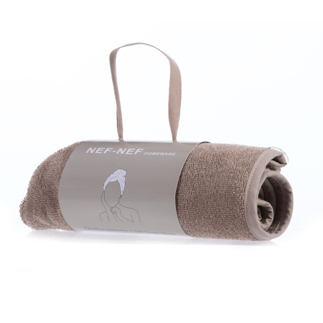 Πετσέτα Μάλλιων Nef-Nef Sandy 61x24 Mocca