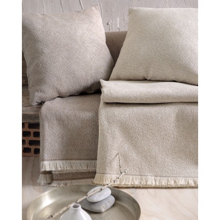 Μαξιλαροθήκη Διακόσμησης Rythmos Cadence Μπεζ Ανοιχτο 40x40