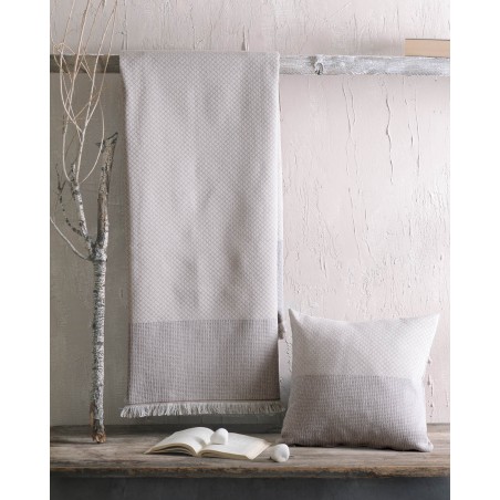 Μαξιλαροθήκη Διακόσμησης Rythmos Ombre Μπεζ 40x40