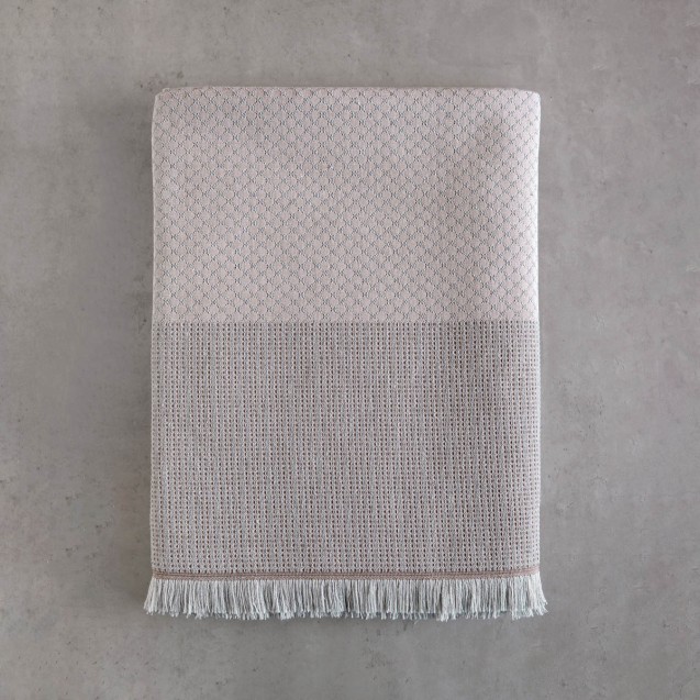 Μαξιλαροθήκη Διακόσμησης Rythmos Ombre Μπεζ 40x40