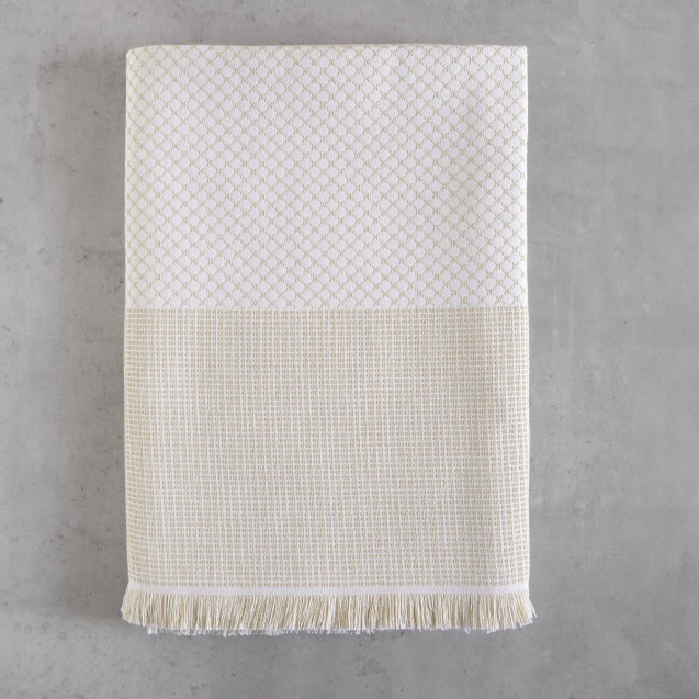 Μαξιλαροθήκη Διακόσμησης Rythmos Ombre Εκρου 40x40