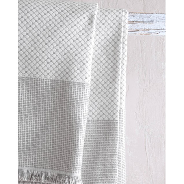 Μαξιλαροθήκη Διακόσμησης Rythmos Ombre Γκρι 40x40