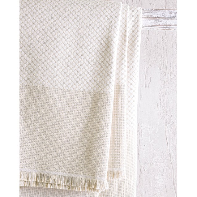 Ριχτάρι Τετραθέσιου Rythmos Ombre Εκρου 180x330