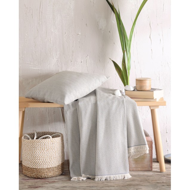 Μαξιλαροθήκη Διακόσμησης Rythmos Silvana Γκρι...