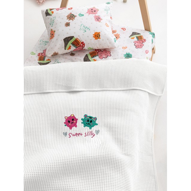 Κουβέρτα Πικέ Κούνιας Palamaiki baby Blankets...