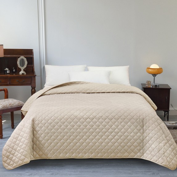 Κουβερλί Υπέρδιπλο Melinen Tosca Ecru 220x240